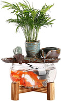 GUERNSEY Tabletop Fountain Tabletop Fountains Chinese Tea Room Desktop Circulating Water Fish Tank Ornaments Home Living Room Desktop Creative Ornaments Indoor Fountain