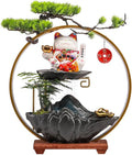 GUERNSEY Tabletop Fountain Company Front Desk Automatic Waving Water Ornaments Office Desktop Circulating Water Decorative Fountain Indoor Fountain