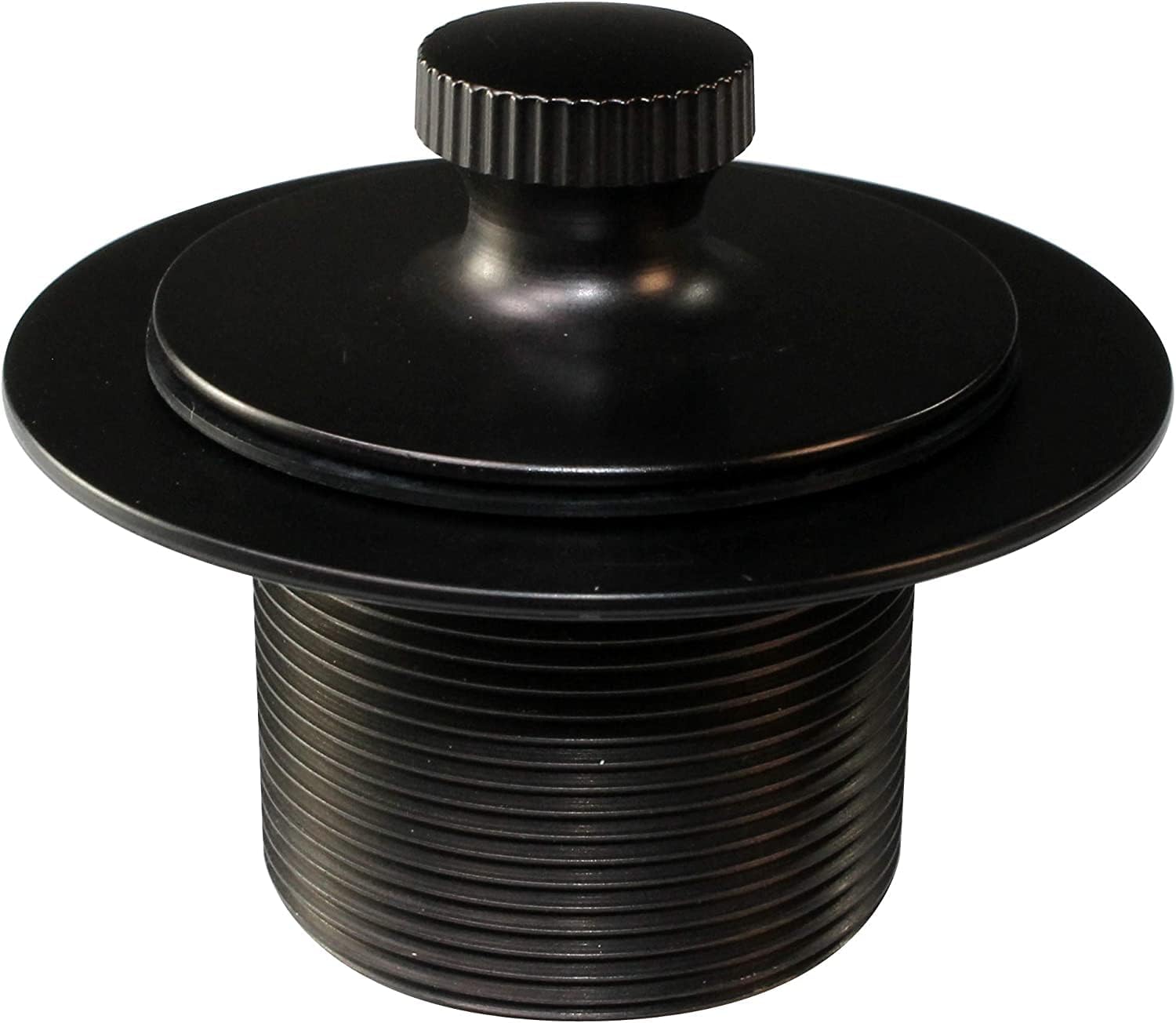 Westbrass D941K-50-12 1-3/8' Fine Thread Twist & Close Bathtub Drain Trim with One-Hole Overlfow Faceplate and Universal Adaptor, Oil Rubbed Bronze (50-Pack)