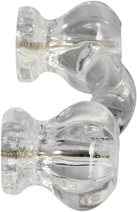 CKP #G-40 Brand Elegance Glass Collection Clear Glass Drawer Pull - 10 Pack