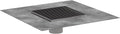 hansgrohe RainDrain Brilliance Square Shower Drain Set with Rough and Height Adjustable Frame in Brushed Stainless Steel, Stainless Steel Shower Floor Drain 6x6 in.
