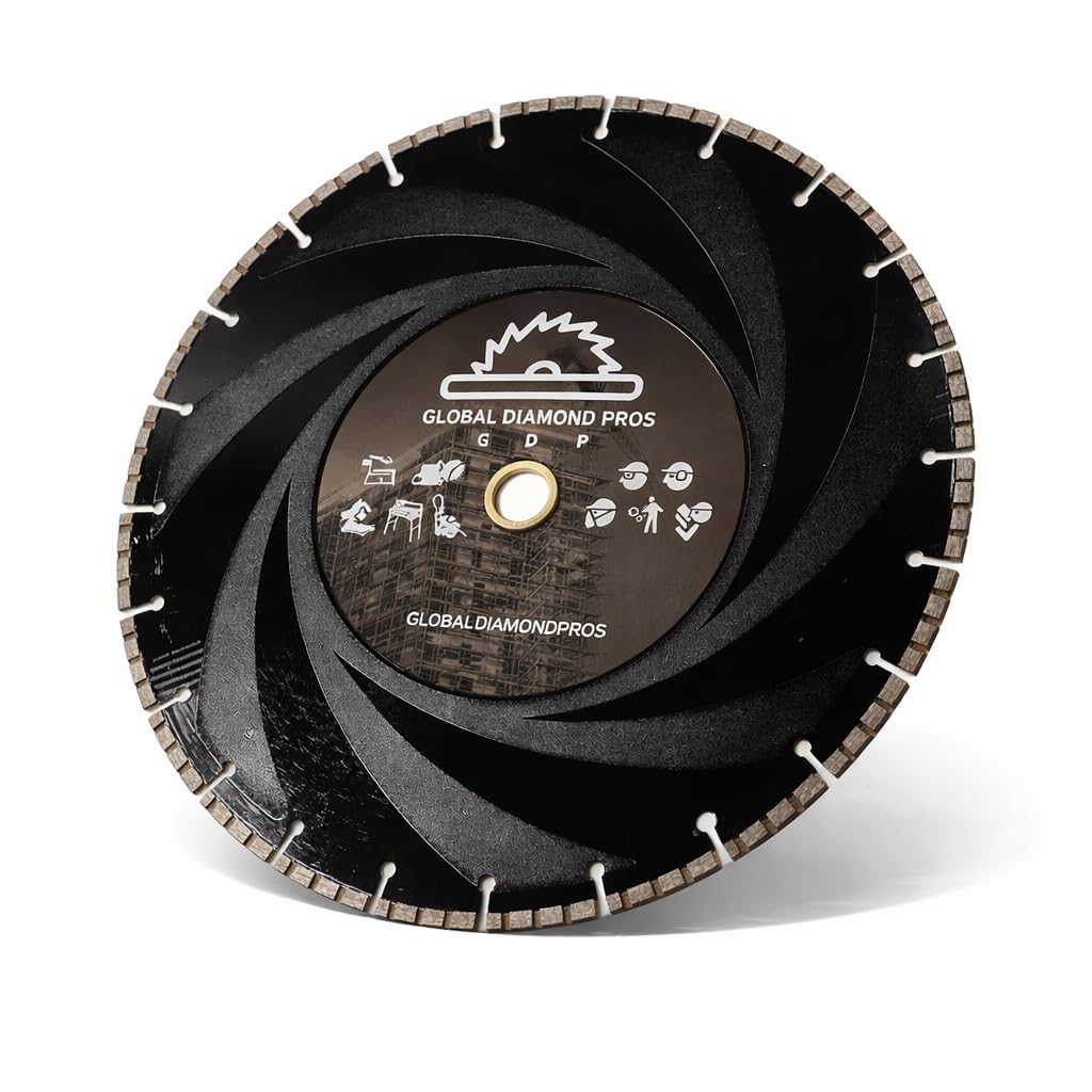 16' Ductile Iron Diamond Saw Blade for Hard Metals, Concrete, Ductile Pipe, 1'-20mm Arbor