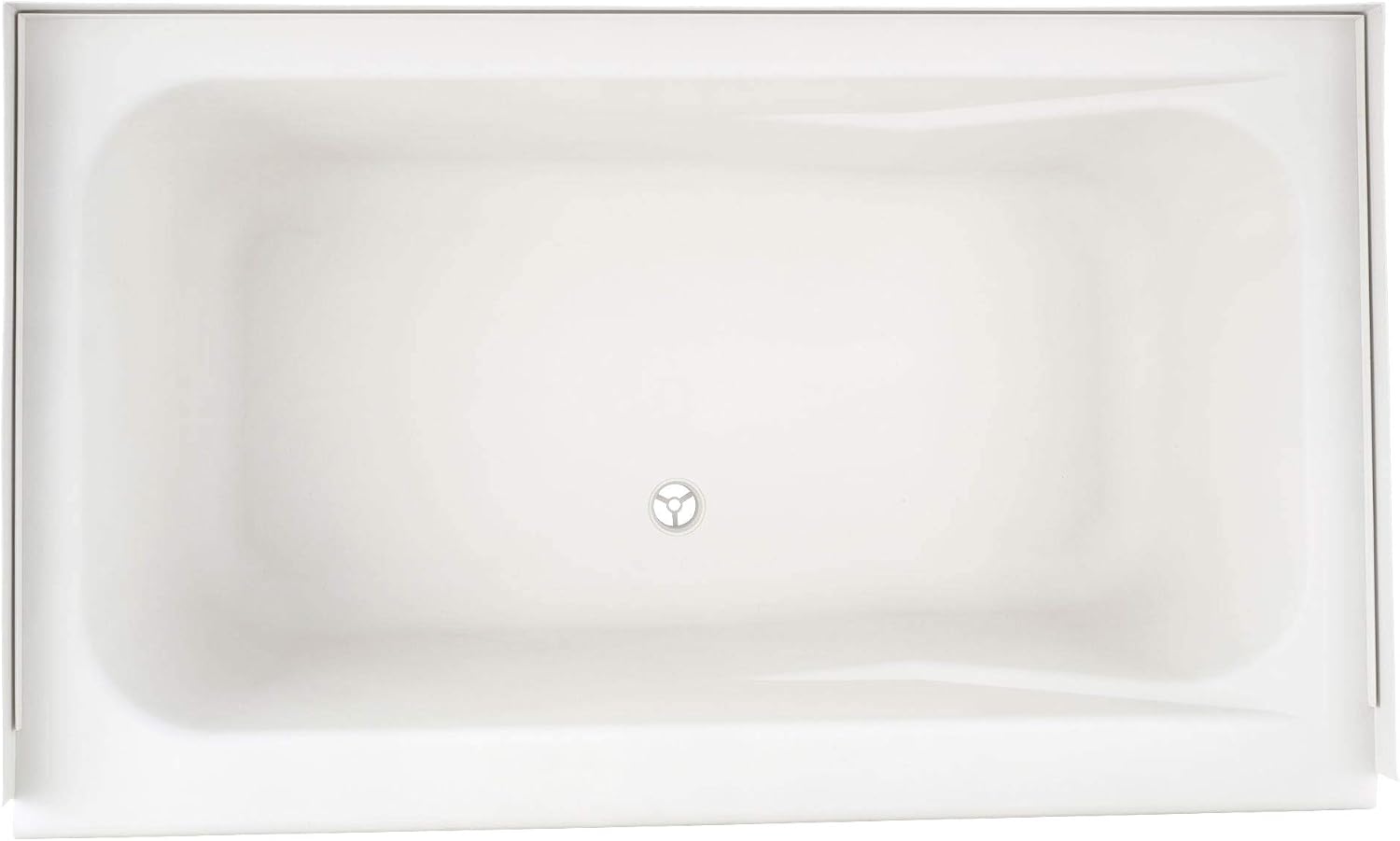 RecPro RV Bathtub | Durable Replacement 40' x 24' | Camper Trailer RV Tub | Alpha | Made in USA (White)