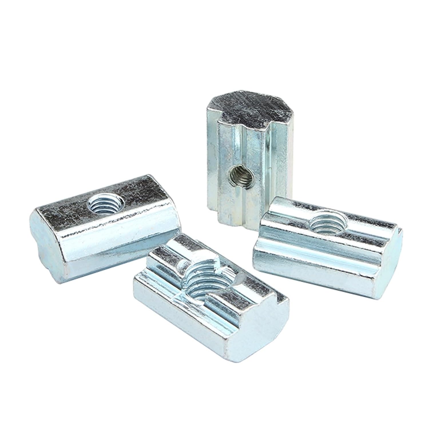 50Pcs M3 M4 M5 M6 T Block Square Nuts T-Track Sliding Hammer for Fastener Aluminum Profile 2020(20M3)