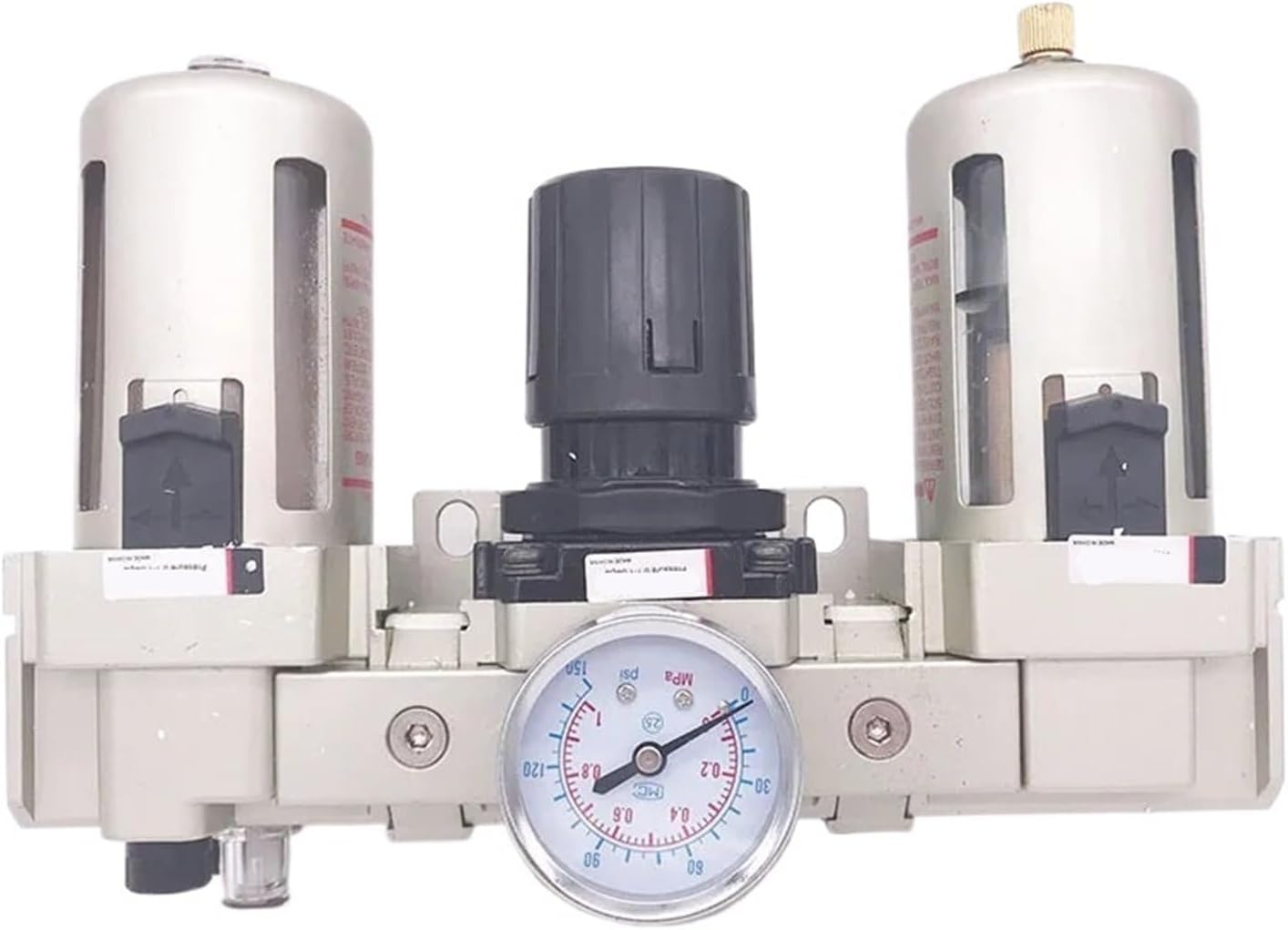 Unit Air Filter Pressure Regulator Lubricator AC3000-02/03 1/4 3/8 inch Manual Automatic Drain(AC3000 03)