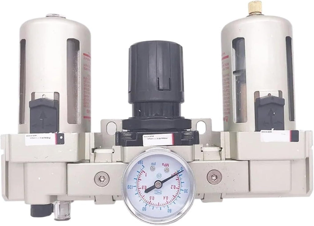 Unit Air Filter Pressure Regulator Lubricator AC3000-02/03 1/4 3/8 inch Manual Automatic Drain(AC3000-03D)