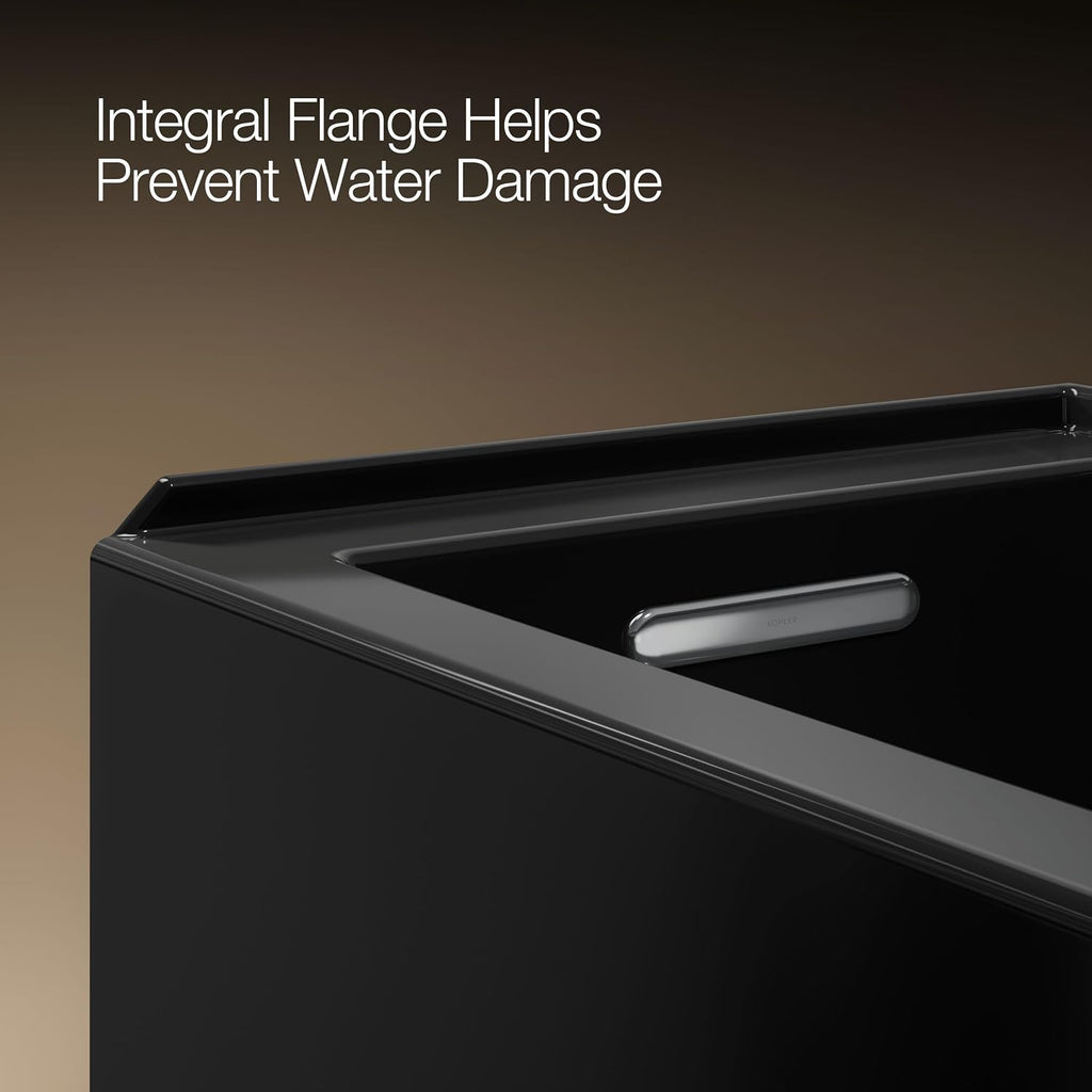 Kohler 1956-LA-7 Underscore® 60' x 30' alcove bath, left drain, Black Black