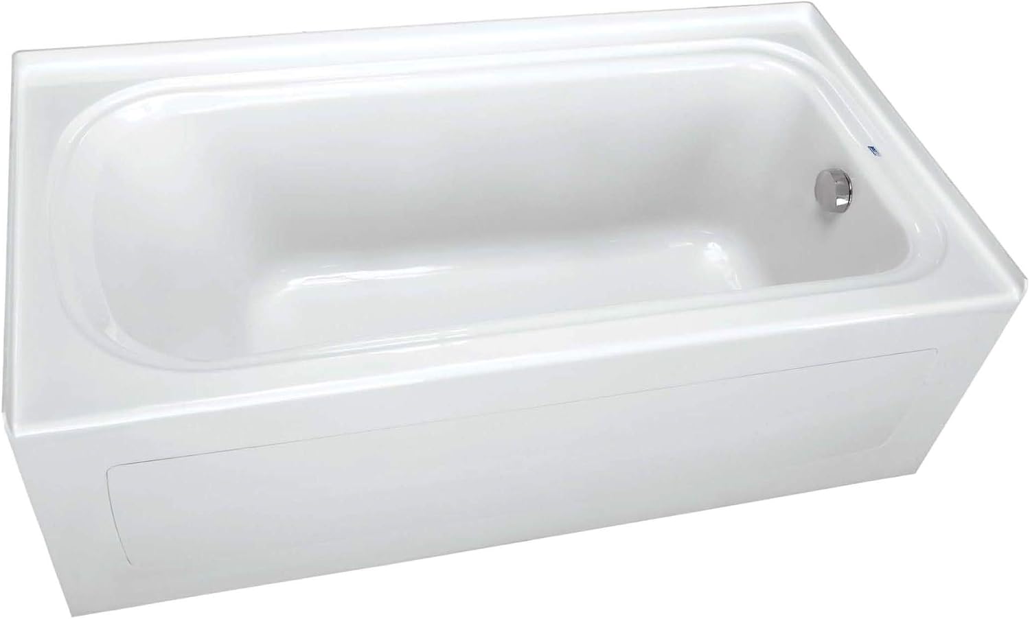 PROFLO PFS6042LSK Hillsboro 60' x 42' Three Wall Alcove Acrylic Soaking Tub with Left Drain and Overflow - White