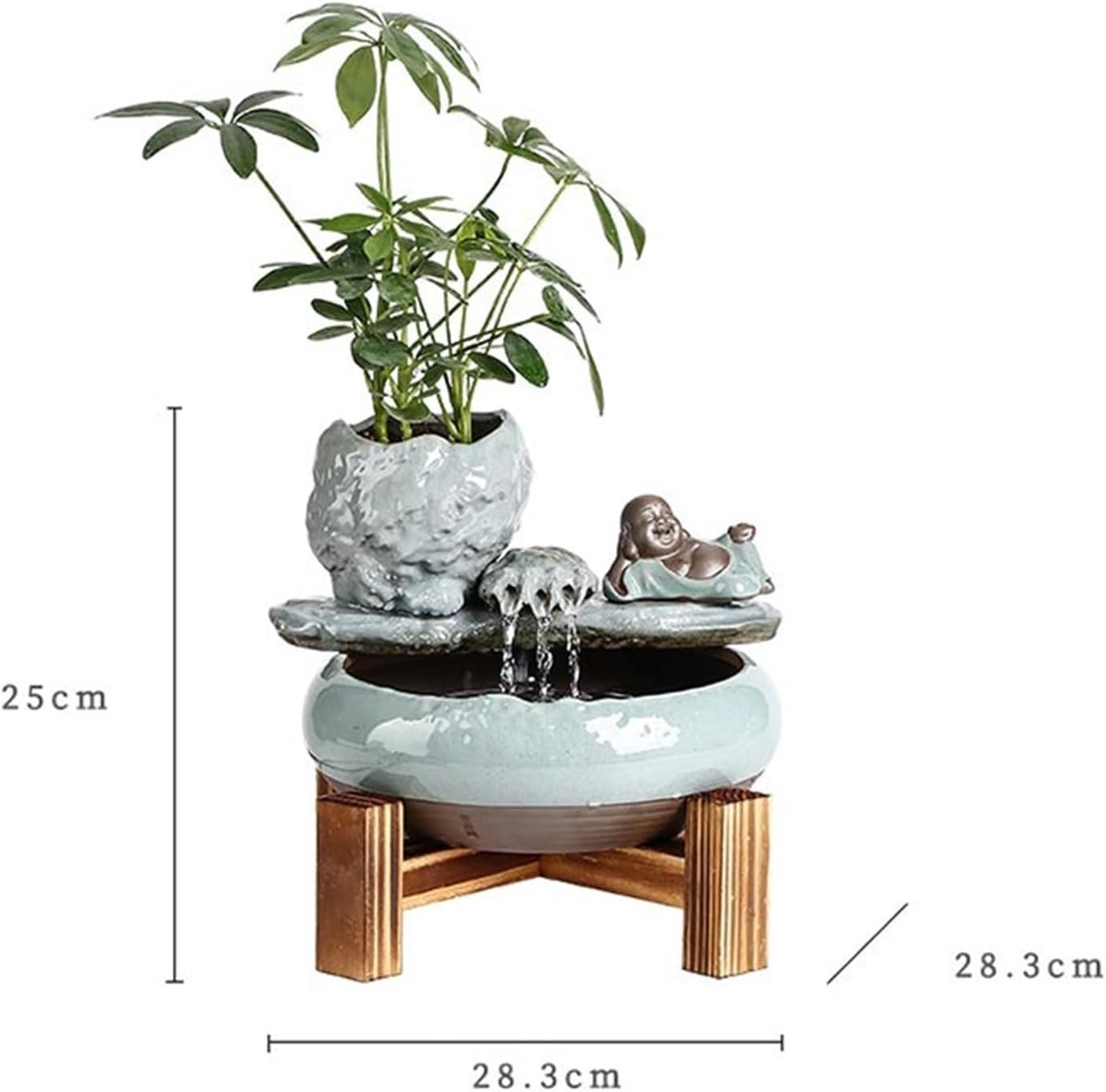 Tabletop Small Chinese-Style Circulating Water Ornaments Ceramic Tabletop Fountain Decor