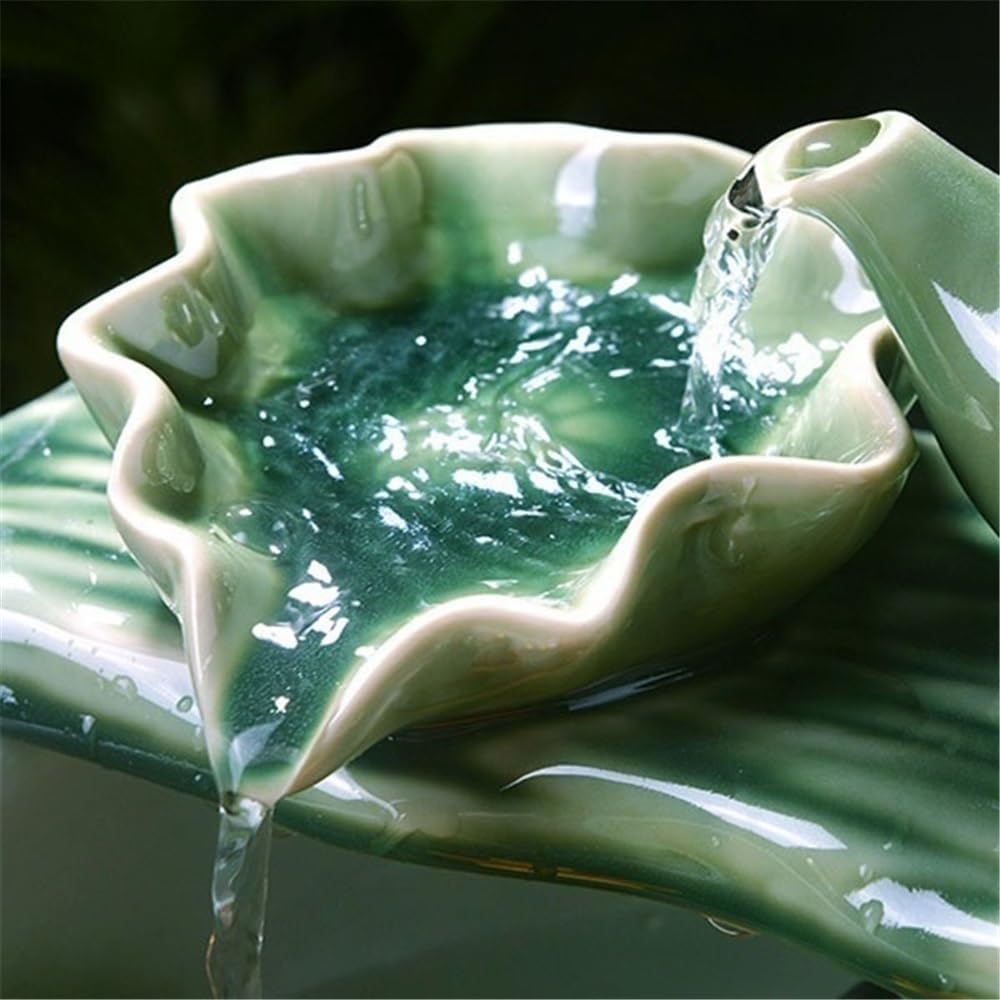 Tabletop Indoor Water Fountain, Tabletop Waterfall, Desktop Simulation Scenery Decoration Decor(Small)
