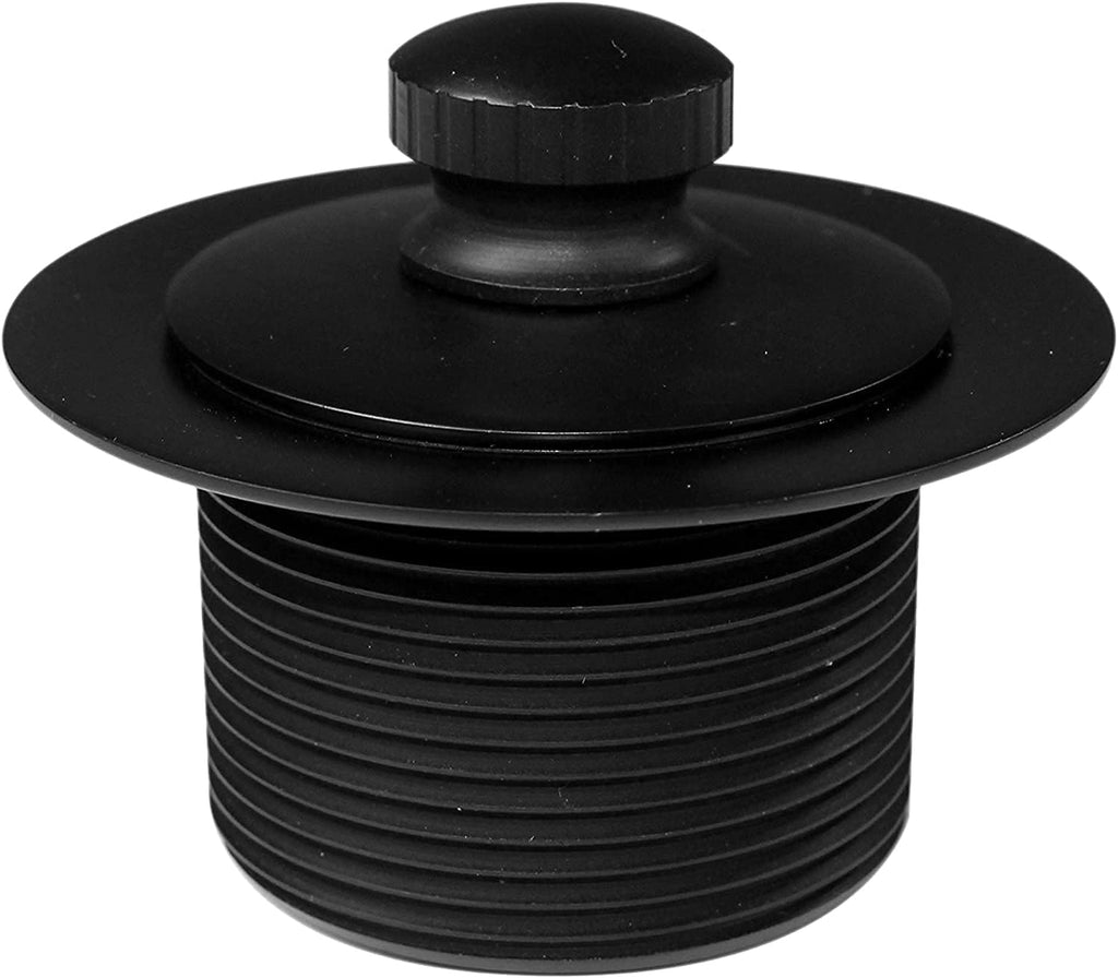 Westbrass 597244-12-62 14' White Poly Tubular Bath Waste & Overflow Assembly with 2-Hole Faceplate and Pull To Close Drain Plug, Matte Black (12-Pack)