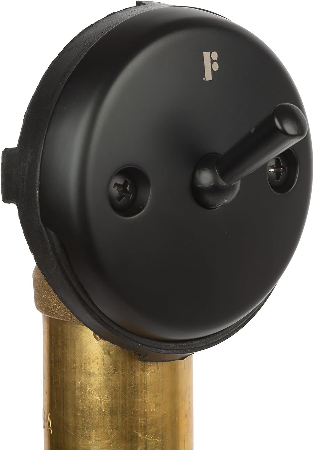 Fine Fixtures Bathtub Shower Drain - 20 Gauge Brass Tubing, Trip Lever Overflow Assembly Tub Drain Kit - Matte Black