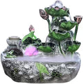 HIHELO Desktop Fountain Tabletop Fountain Indoor Resin Tabletop Fountain with Spinning Ball Living Room Office Decoration Ornaments Water Fountain Outdoor