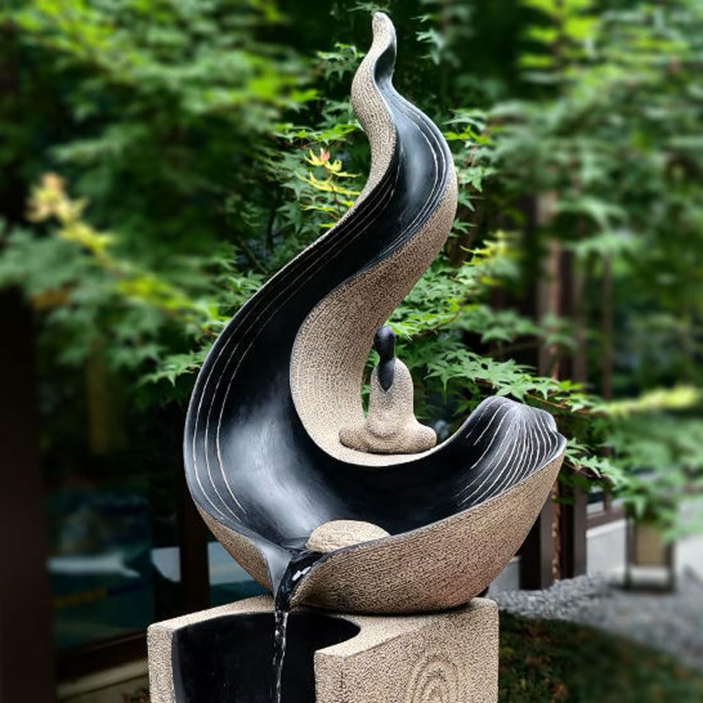 GUERNSEY Tabletop Fountain Chinese Style Water Ornaments Circulating Water Office Study Decoration Porch Desktop Fountain Indoor Fountain