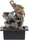 GUERNSEY Tabletop Fountain Flowing Water Ornaments Circulating Water Office Living Room Desktop Ornaments Fountain Study Coffee Table Decorations Indoor Fountain