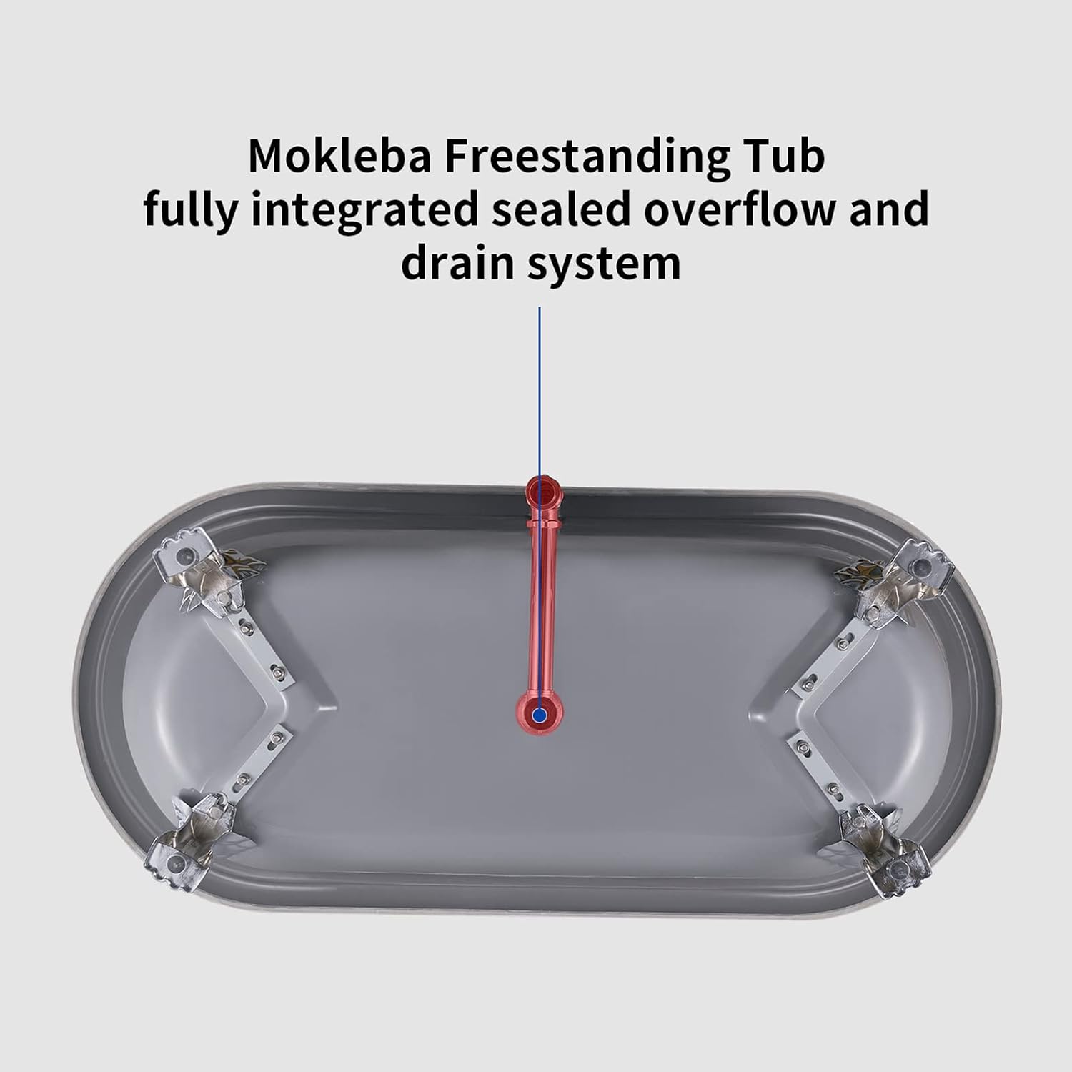 67' Acrylic Freestanding Bathtub, Free Standing Clawfoot Tub, Soaking Tub with Integrated Slotted Overflow, Toe-Tap Chrome Drain, cUPC Certified, Matte Black