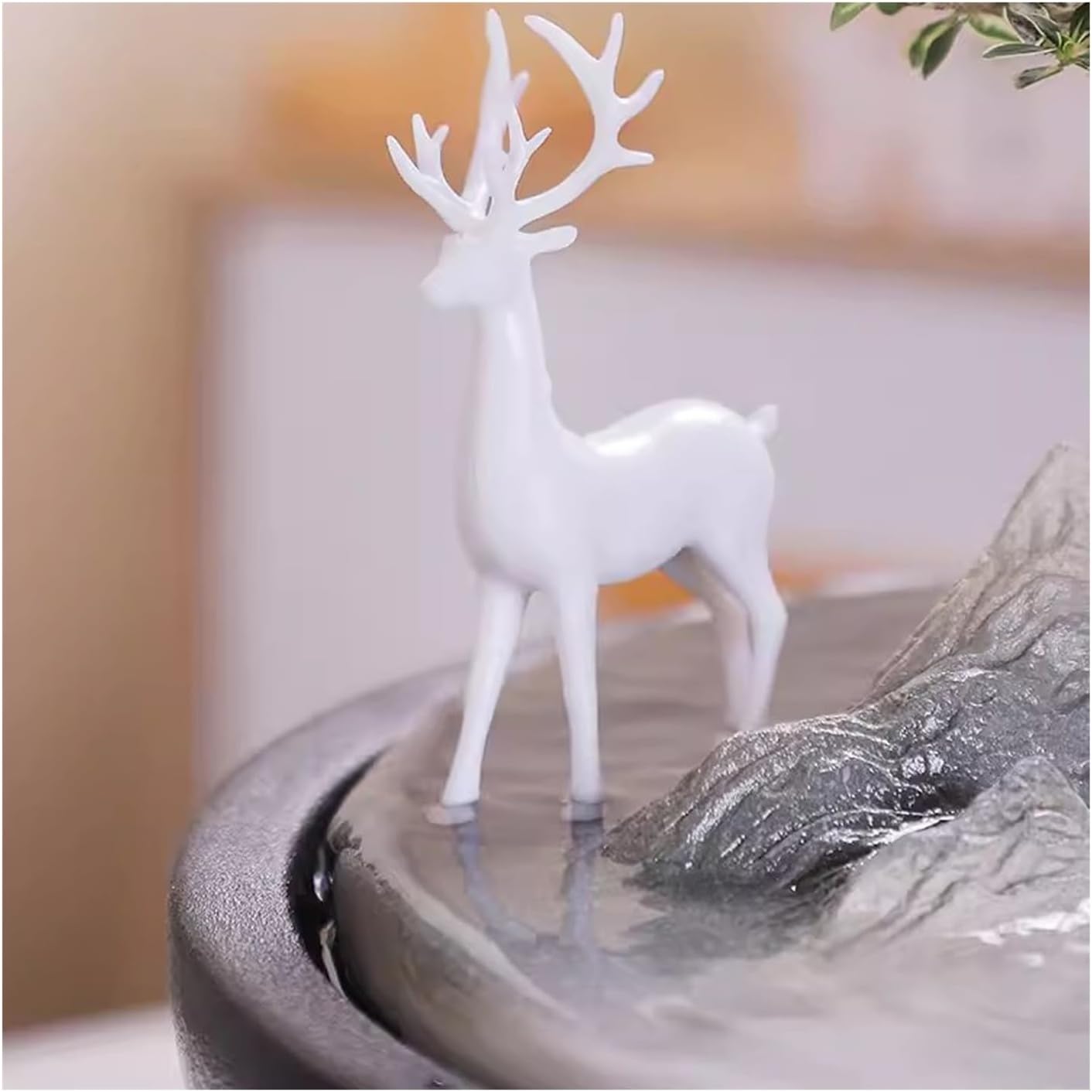 Tabletop Fountains Light Luxury Flowing Water Decoration Circulating Water Home Living Room Desktop Decoration Fountain Desktop Decoration Meditation Fountain (Size : L)