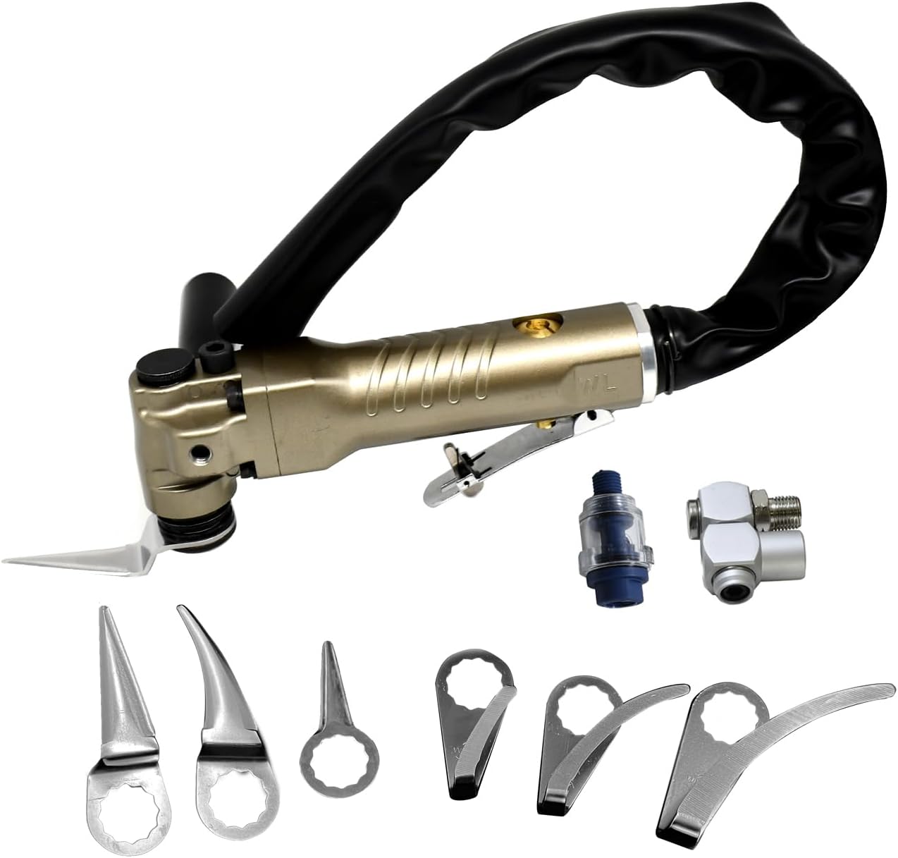 Jitterbug Auto Glass Cut-Out Knife Pneumatic Window Seal Cutter 20000 RPM for Removing Glued Car Windows, Windscreens, Windshields, Window Sealant