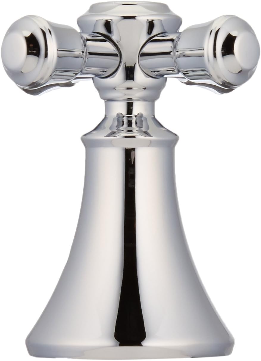 Delta Cassidy Chrome Cross Roman Tub Faucet Handle Set of 2, Chrome H695
