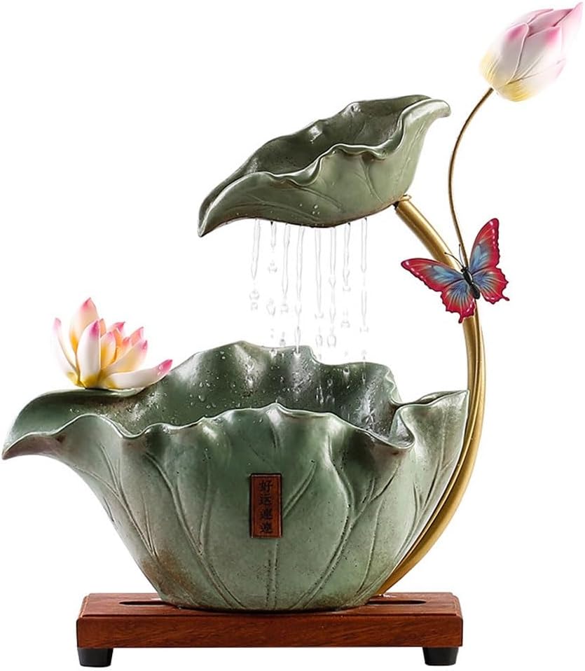 GUERNSEY Tabletop Fountain Tabletop Fountains Ceramic Circulating Water Ornaments Home Living Room Desktop Fountain Ornaments Office Desktop Decorative Fountain Indoor Fountain