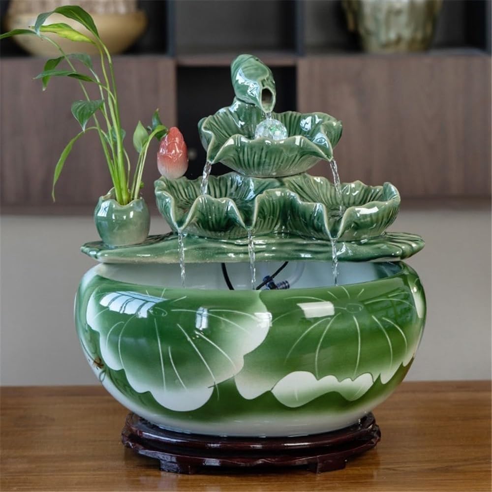 Tabletop Tabletop Fountains Home Office Desktop Decorations for Meditation Relaxation Decor(Small)