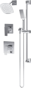 Verity HydroMersion Double Handle Shower Trim Kit with Hand Spray and Slide Bar