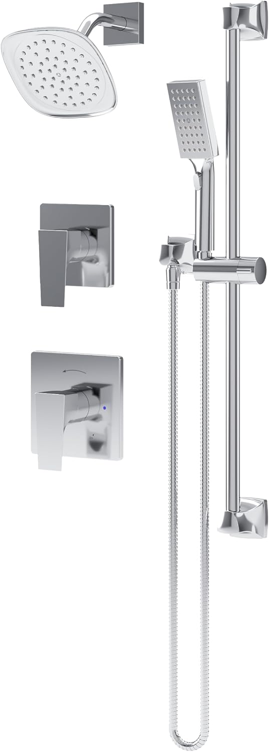 Verity HydroMersion Double Handle Shower Trim Kit with Hand Spray and Slide Bar