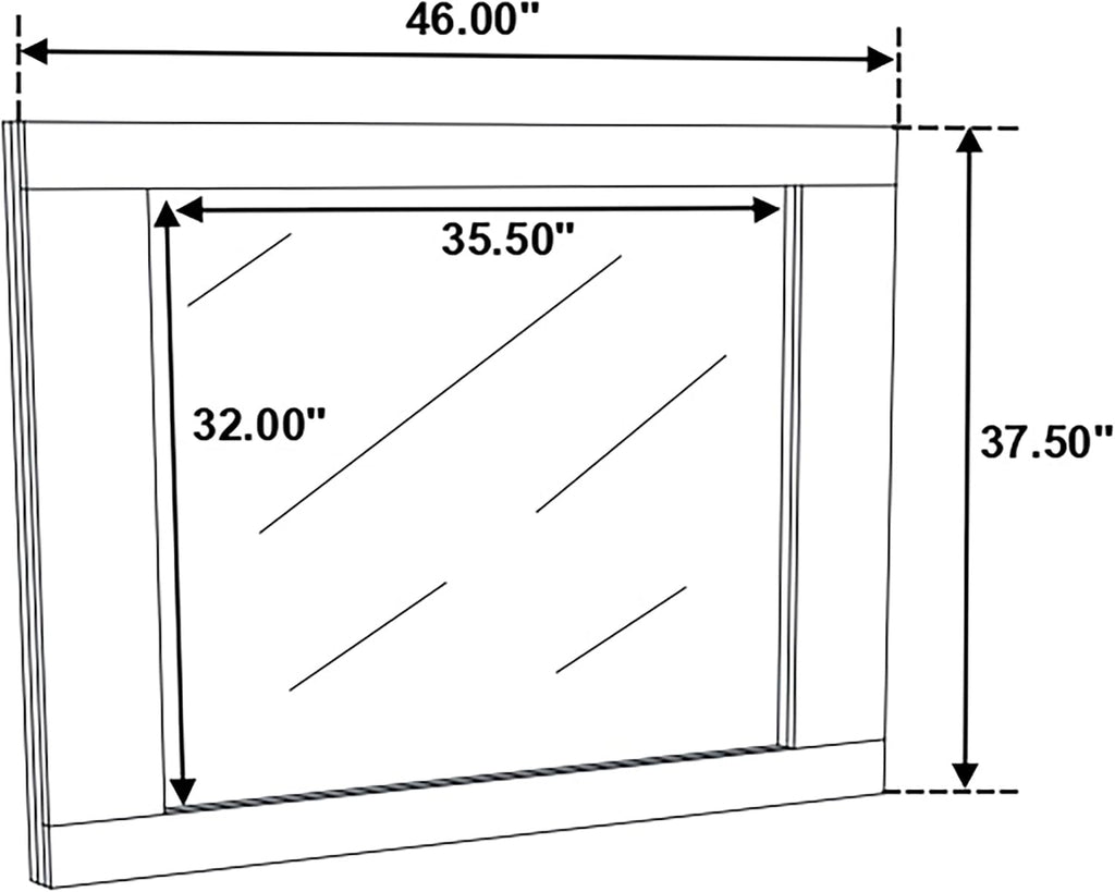 Coaster Home Furnishings Felicity Contemporary 6-Piece Bedroom Set Queen Size LED Panel Bed Frame 49-inch Headboard White High Gloss 203500Q-S6