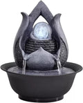 HIHELO Tabletop Fountain Tabletop Fountain Indoor Flowing Water Decorative Fountain Home Decoration Circulating Water Ornament Desktop Lucky Fountain Indoor Fountain