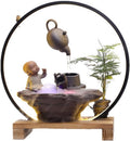 GUERNSEY Tabletop Fountain Home Desktop Water Fountain Atomization Office Porch Living Room Backflow Incense Burner Desktop Water Indoor Fountain