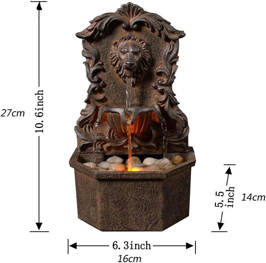 GLigeT Tabletop Fountain Small Living Room Office Desktop Small Humidifier Housewarming Business Gifts Running Water Ornaments Circulating Water Features Water Fountain Decor