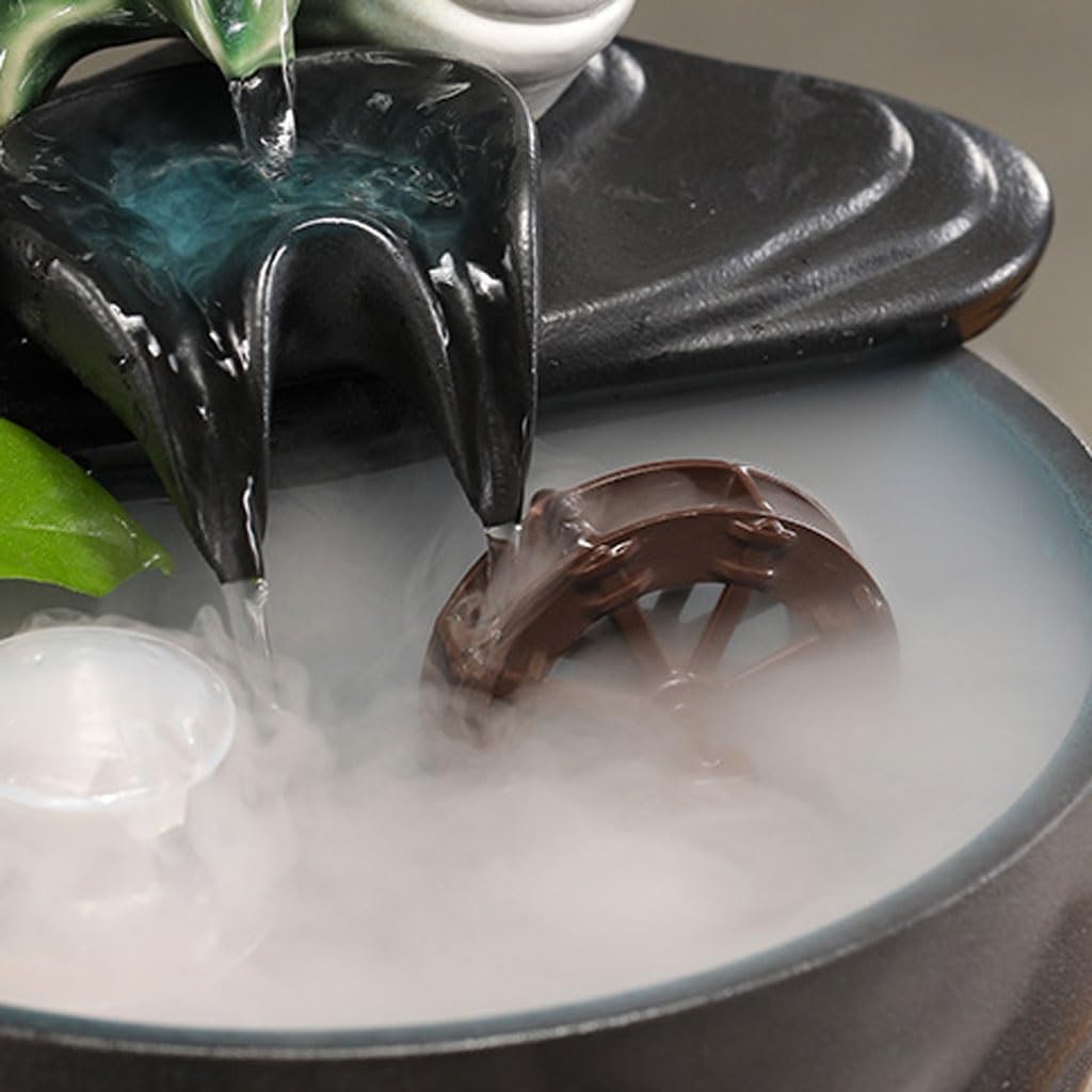 GUERNSEY Tabletop Fountain Living Room Water Ornaments Circulation Fish Tank Fountain Office Desktop Study Coffee Table Desktop Fountain Indoor Fountain