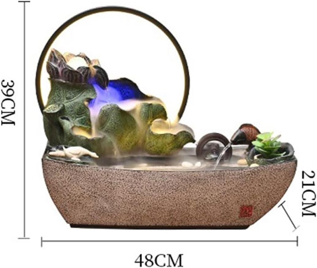 Tabletop Tabletop Fountain Chinese Style Water Ornaments Circulating Waterscape Small Fish Pond Decor