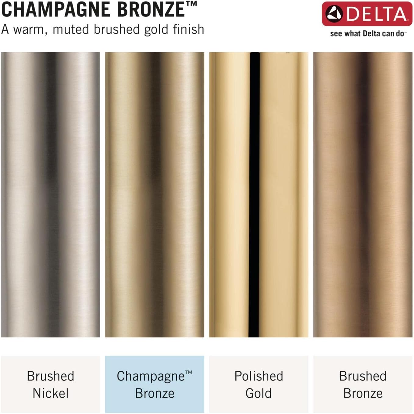 Delta 4 Inch Brushed Gold Round Shower Floor Drain with Gasket and Snap-In Drain Gate, Champagne Bronze DT051411-CZ