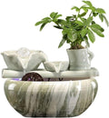 GLigeT Tabletop Fountain Creative Small Ceramic Circulating Water Ornaments Fish Tank Living Room Office Desktop Fountain Decorative Fortune Gifts Water Fountain Decor