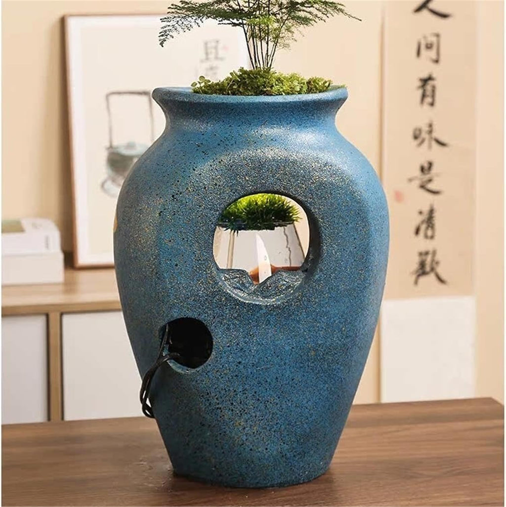 Tabletop Tabletop Fountain, Desktop Fish Tank Relaxing Ambiance for Home and Office Decor Decor