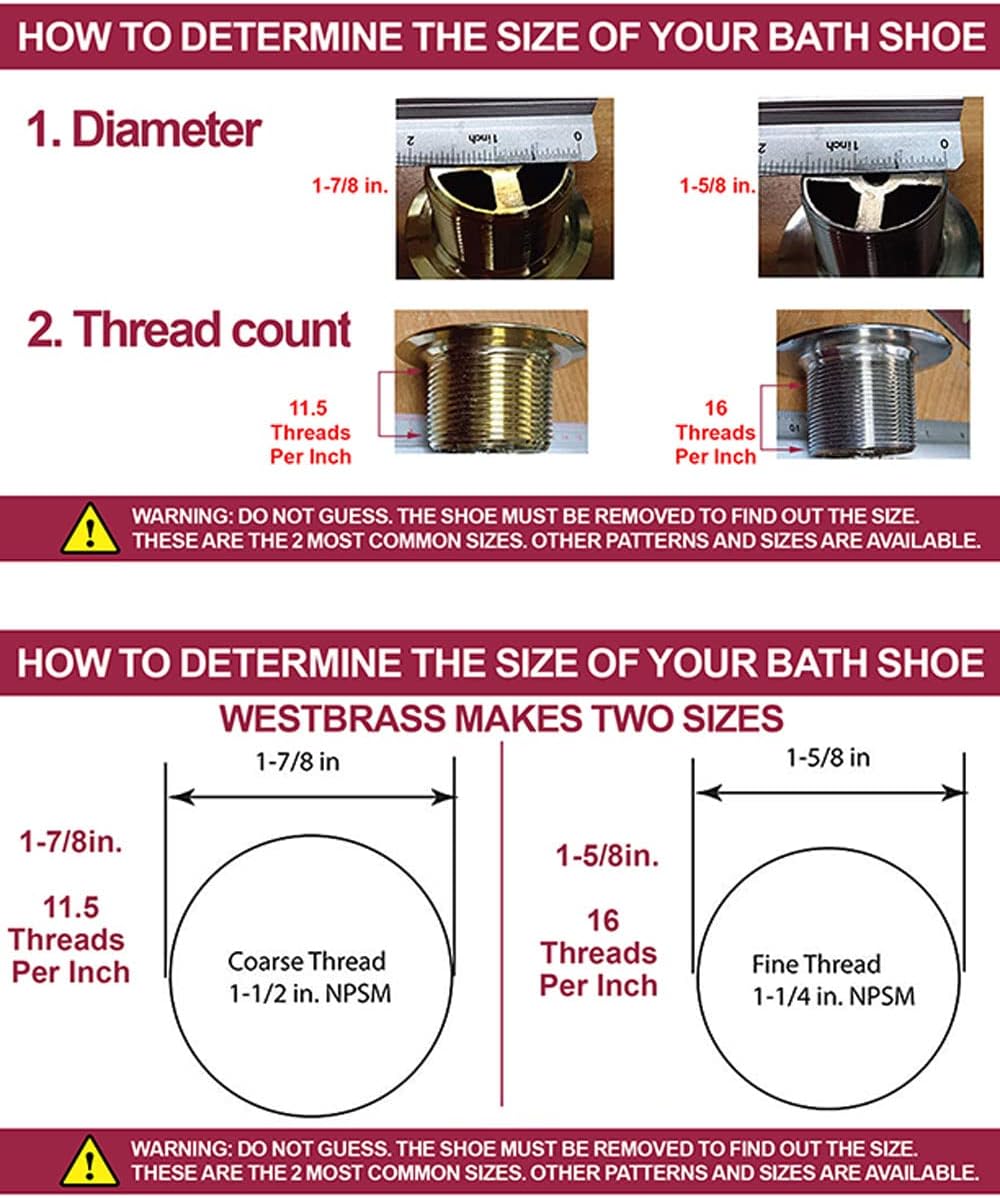 Westbrass R93-36-62 1-1/2' Coarse Thread Tip-Toe Bathtub Drain Plug Trim Set with One-Hole Overflow Faceplate, Matte Black (36-Pack)
