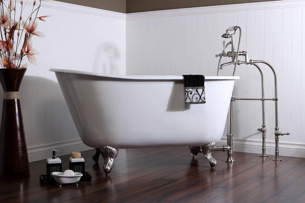 Kingston Brass CC2081 Vintage Claw Foot Tub Drain Come with Lift and Turn, 27-5/8-Inch, Polished Chrome