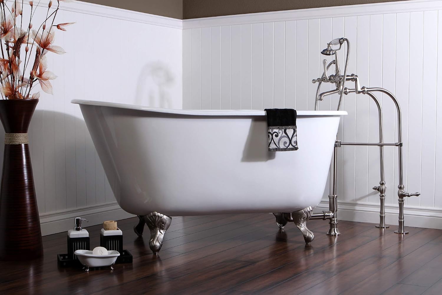 Kingston Brass CC2081 Vintage Claw Foot Tub Drain Come with Lift and Turn, 27-5/8-Inch, Polished Chrome