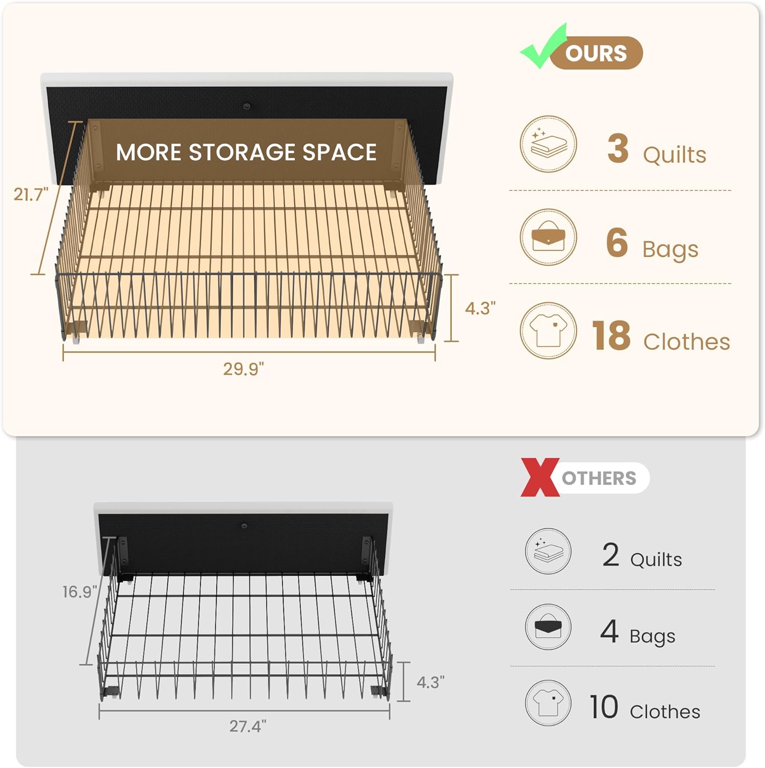 SHA CERLIN Queen Size Platform Bed Frame with 4 Storage Drawers, Velvet Upholstered Headboard, Mattress Foundation with Wooden Slats Support, No Box Spring Needed, Easy Assembly, White