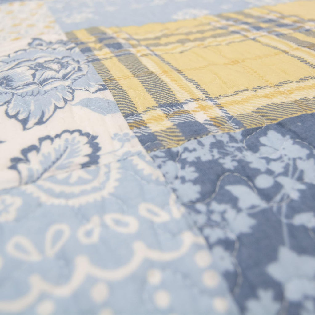 Donna Sharp Spring Flowers-Twin Quilt Set, Measures 68 x 90, Includes 1 Quilt and 1 Standard Sham, Machine Washable