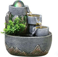 GUERNSEY Tabletop Fountain Water Wheel Water Fountain Decorative Ornaments Desktop Living Room Circulating Water Study Desktop Fountain Indoor Fountain