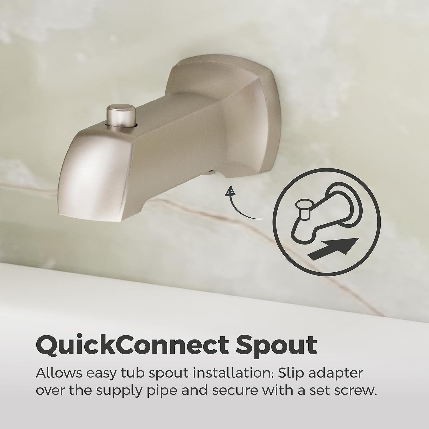 Pfister Vaneri Tub & Shower Trim Kit, Valve and Cartridge Included, 1-Handle, Spot Defense Brushed Nickel Finish, 8P8WS2VRISGS