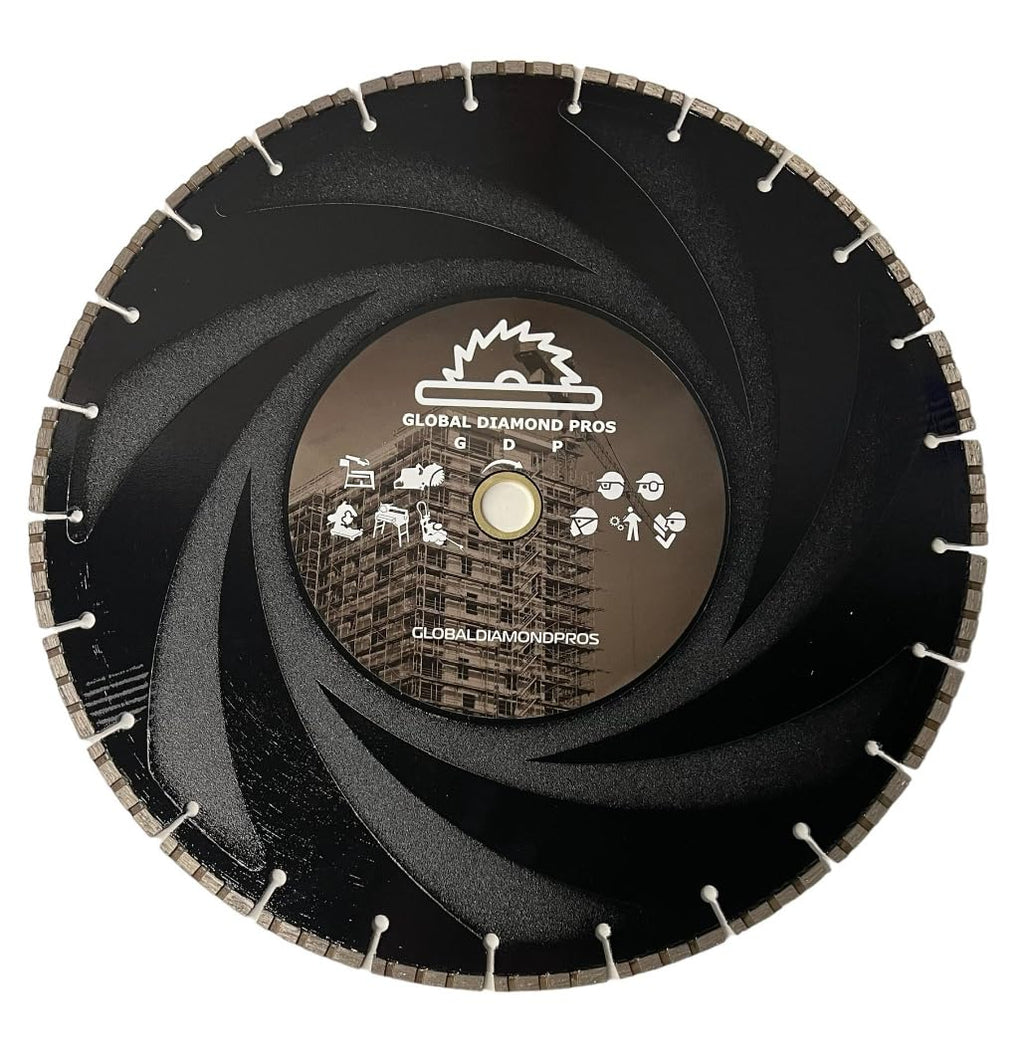 16' Ductile Iron Diamond Saw Blade for Hard Metals, Concrete, Ductile Pipe, 1'-20mm Arbor