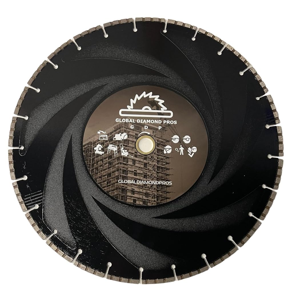 16' Ductile Iron Diamond Saw Blade for Hard Metals, Concrete, Ductile Pipe, 1'-20mm Arbor