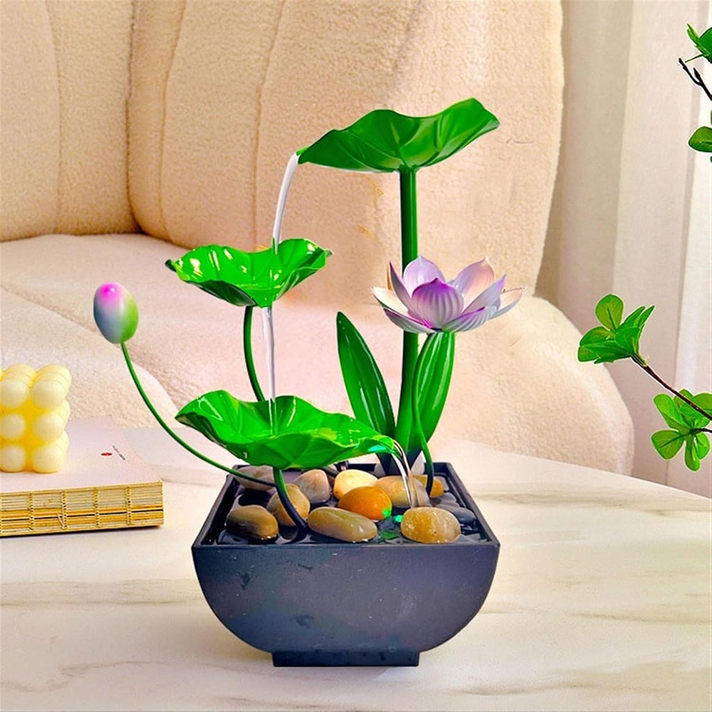 GLigeT Tabletop Fountain High-Grade Circulating Water Fountain Ornaments Living Room Circulating Fountain Desktop Water Features Office Fortune-Making Decorations Water Fountain Decor