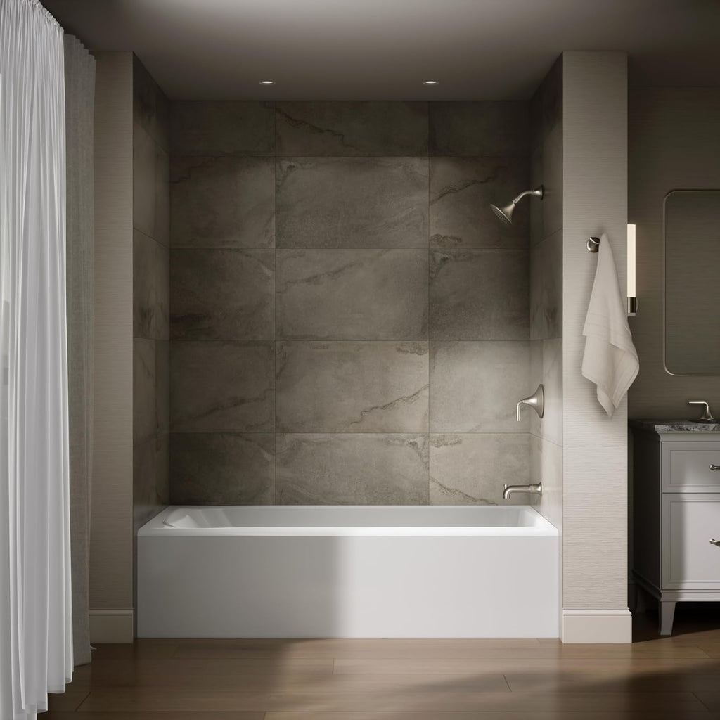 Kohler 25834-RA-0 Avec® 72' x 36' alcove bath, right drain, White