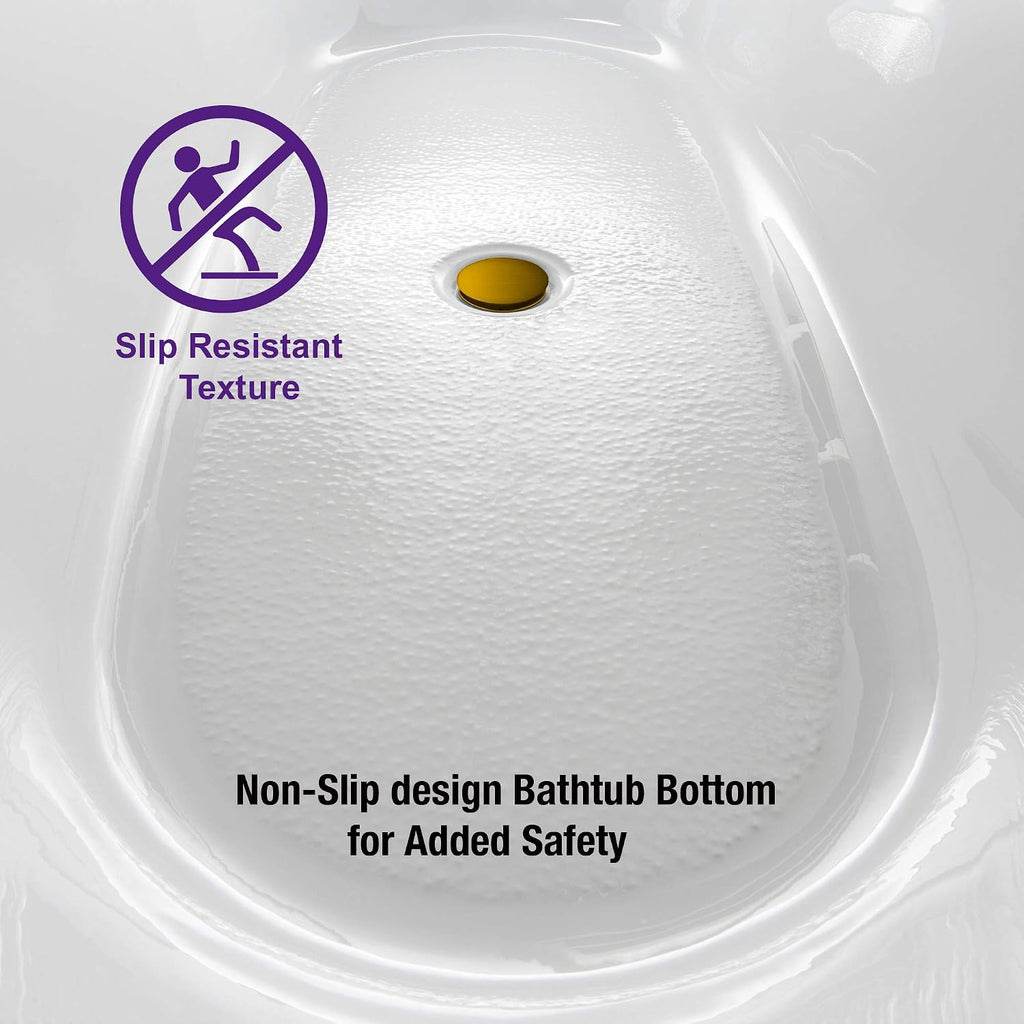 WOODBRIDGE B0002-BG-Drain&O Bathtub, Brushed Gold