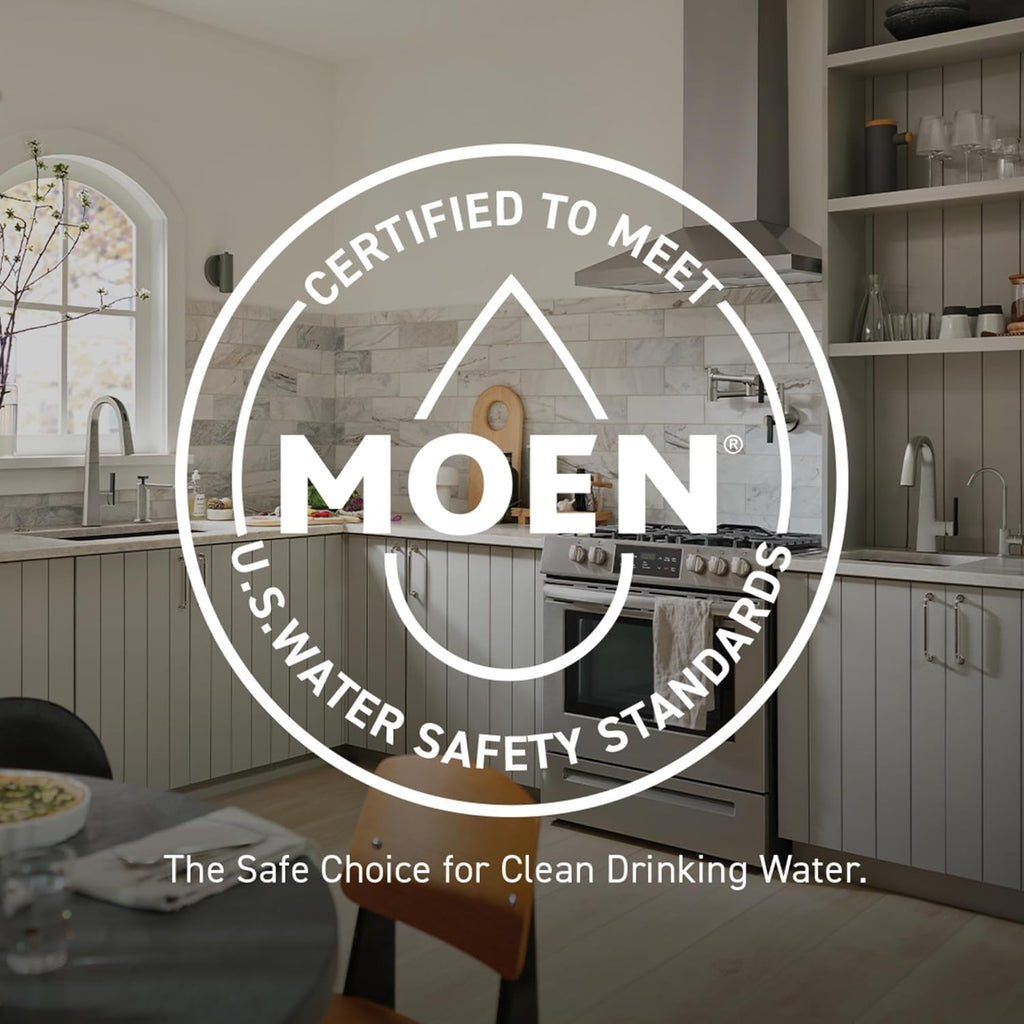 Moen Gibson Two-Handle High Arc Widespread Modern Bathroom Sink Faucet for 3-Hole Setups with Valve Included, Matte Black, TV6142BL
