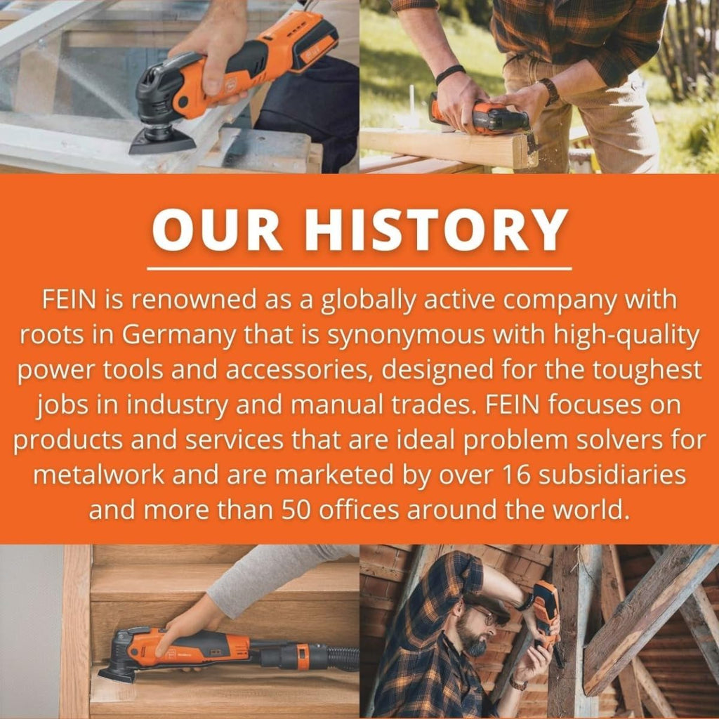 Fein STS 325 R Pneumatic Hacksaw - Heavy-Duty Air-Powered Saw for Cutting Pipes and Profiles, 3-1/8' to 24' Pipe Clamping, 45° Mitre Cuts, 87 PSI, 1,100 W - 75340813000